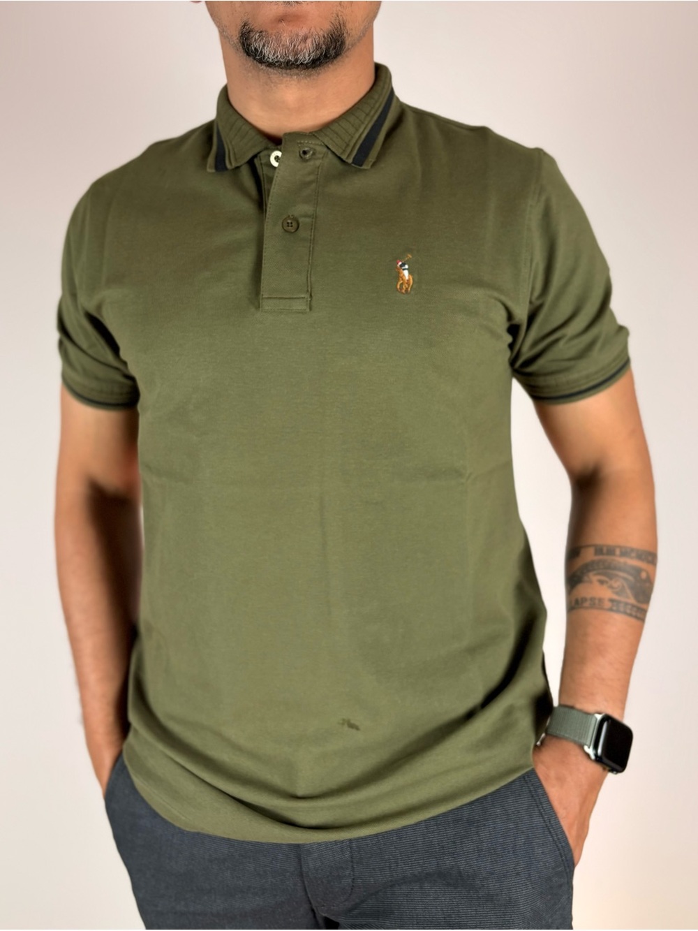 NWT Polo Ralph Lauren Classic Olive Green Polo Shirt - Men’s Medium